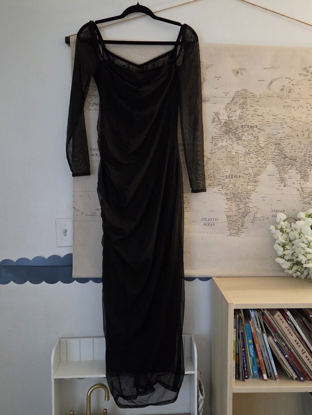 Black Maxi Dress With Slit For Datenight
